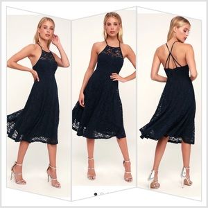 My kingdom navy lace dress